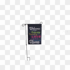 Garden Flag 30 X 46 Cm Inches Polyester Double Sided - Banner, HD Png Download - flagpole png