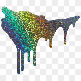 Ftestickers Glitter Drip Colorful Drippin 4asno4i Art - Drippy Dripping Effect Picsart, HD Png Download - paint drips png