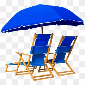 Beach Chairs And Beach Umbrella - Beach Umbrella And Chair Png, Transparent Png - beach chair png