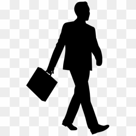 Silhouette Of A Businessman, HD Png Download - businessman silhouette png