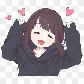Anime Girl With Heart , Png Download - Menhera Chan, Transparent Png - anime heart png