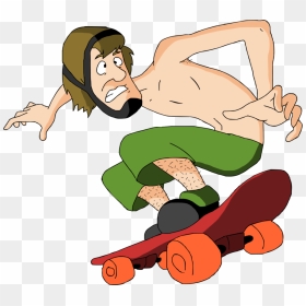 Shaggy Scooby Doo Skate Clipart , Png Download - Shaggy Scooby Doo No Shirt, Transparent Png - shaggy png