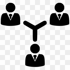 Teamwork Organization Management Communication Connection - Organization Work Icon, HD Png Download - group of people icon png