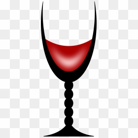 Stylised Glass Of Wine Clipart , Png Download - Wine Glass, Transparent Png - wine clipart png