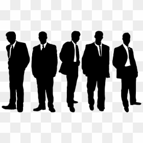 Silhouette Businessperson Clip Art - Men In Suits Silhouette, HD Png Download - businessman silhouette png