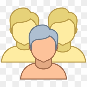 This Image Is Depicting A Group Of Four People Clustered - Icon, HD Png Download - group of people icon png