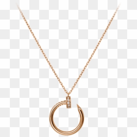 Juste Un Clou Necklace - Pendant, HD Png Download - golden line png