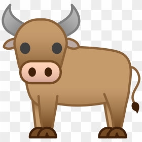 Ox Icon - Bull Emoji, HD Png Download - cow icon png