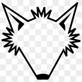 Blank Transparent Fox Head Clip Art - Cartoon Wolf Face Outline, HD Png Download - fox head png