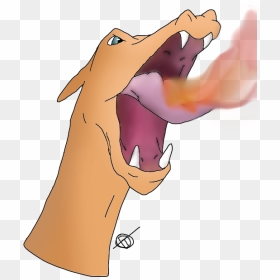 I"m A Breath Of Fire - Dog Yawns, HD Png Download - fire cartoon png