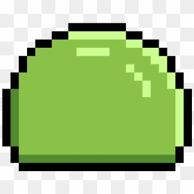 Easy Pixel Art Face, HD Png Download - green slime png