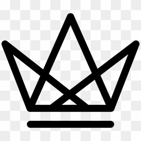 Royal Crown Of Triangles Grid Design - Triangle Crown, HD Png Download - triangle design png