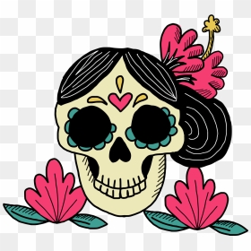 Cuisine Mexican Skull Mexico Euclidean Vector Clipart - Png Skull Mexican, Transparent Png - mexican flowers png