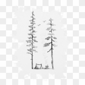 Tattoo Inspiration Simple , Png Download, Transparent Png - tree sketch png