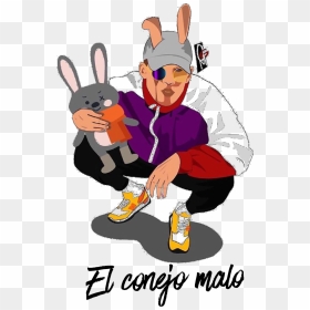 Model Image Graphic Image - Bad Bunny Conejo Malo, HD Png Download - bad bunny png