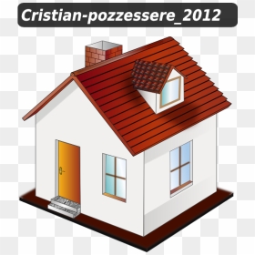 House With Yellow Clip Art At Clker - 3d House Icon Png, Transparent Png - home icon vector png