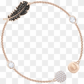 Swarovski Remix Collection Feather Strand, HD Png Download - gold feather png