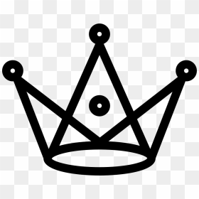 Royal Crown With Triangles And Circles Design Comments - New School Tattoo Designs Crown, HD Png Download - triangle design png