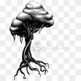 Art Tattoo Tree Sketch - Art, HD Png Download - tree sketch png