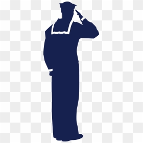 Image Result For Sailor Silhouette - Clipart Navy Sailor Silhouette, HD Png Download - soldier salute silhouette png