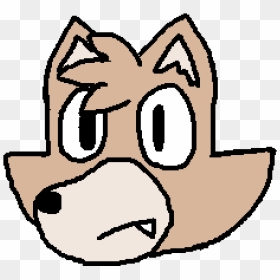 Ms Paint Fox Head By Supershadow64ds - Ms Paint Fox, HD Png Download - fox head png