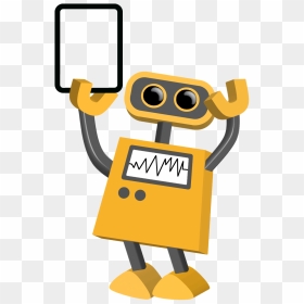 Transparent Tablet In Right Hand - Transparent Background Robot Animation Gif, HD Png Download - robot hand png