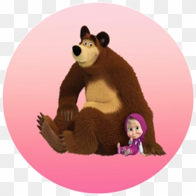 Masha And The Bear Png , Png Download - Topper Masha E O Urso Para Imprimir, Transparent Png - masha and the bear png