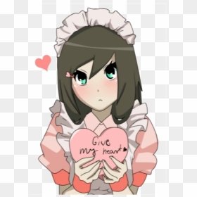 Transparent Anime Heart Png - Anime I Give You My Heart, Png Download - anime heart png