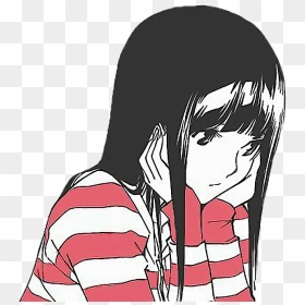 Aesthetic Aesthetictumblr Sad Animefreetoedit - Anime Tumblr Aesthetic Sad Girl, HD Png Download - anime pngs