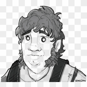 Hogan Has Shaggy, Unkempt Brown Hair Growing Down Into - Cartoon Hair Shaggy, HD Png Download - shaggy png