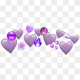#purple #emoji #crown #ftestickers #freetoedit #remixit - Heart, HD Png Download - purple crown png