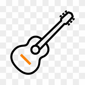 Guitar Icon Colour - Guitar Easy Drawing For Kids, HD Png Download - guitar icon png