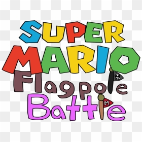Super Mario Flagpole Battle, HD Png Download - flagpole png