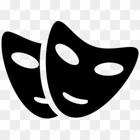 Two Carnival Masks - Theatre, HD Png Download - masks png