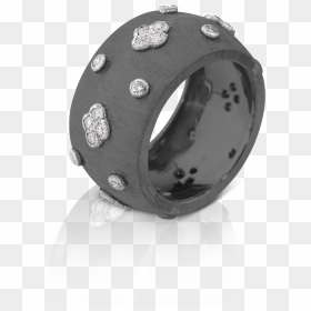Macri Ab Eternelle Ring - Engagement Ring, HD Png Download - black ring png