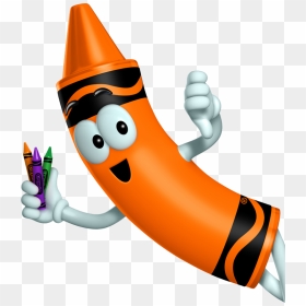 Orange Crayon Clipart , Transparent Cartoon - Crayola Crayons Clipart, HD Png Download - crayola png