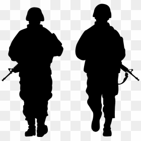 Soldier Silhouette Vector, HD Png Download - soldier salute silhouette png