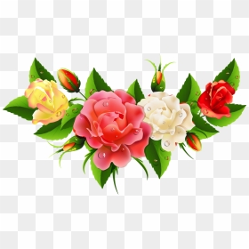 Bonitos Esquineros De Flores Para Fotos - Png Beautiful Flower Vector, Transparent Png - flores animadas png