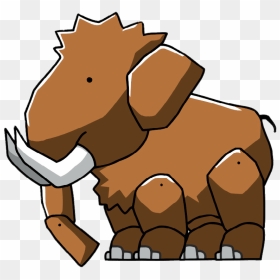 Scribblenauts Mammoth Clip Arts - Wooly Mammoth Clipart, HD Png Download - mammoth png