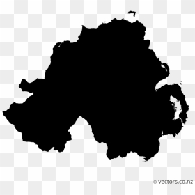 Flag Of Northern Ireland Vector Map - Northern Ireland Vector, HD Png Download - ireland flag png