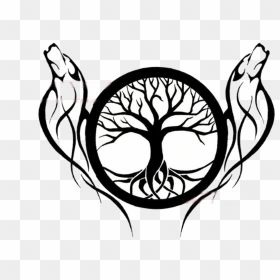 Tattoo Tree Of Life Drawing Idea, HD Png Download - tree sketch png