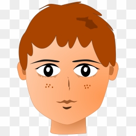 Teenager Red Hair Clip Arts - Clip Art Teen Face, HD Png Download - teenager png