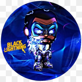 Black Lightning Icon  sticker Art By Stevensondrawings - Black Lightning Art, HD Png Download - black lightning png
