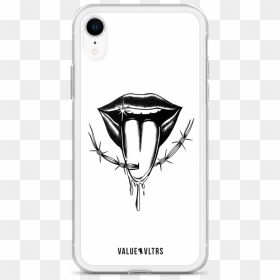 Barbed Smile Phone Case Mockup Case On Phone Default - Mobile Phone Case, HD Png Download - dust and scratches png