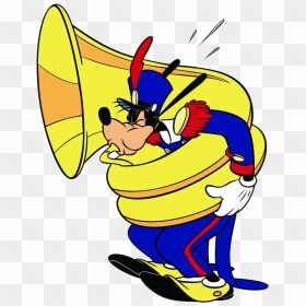 Tuba French Horn 4 Clip Art Vector Free Image - Goofy Tuba, HD Png Download - french horn png