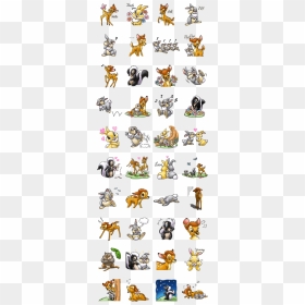 Bambi Line Sticker Gif & Png Pack - こびと づか ん スタンプ, Transparent Png - bambi png