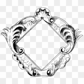 Line Art,fashion Accessory,body Jewelry - Portable Network Graphics, HD Png Download - diamond frame png