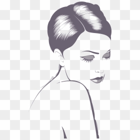 Black And White Drawing Woman Illustration - Dibujo De Mujeres Sexy, HD Png Download - mujeres png
