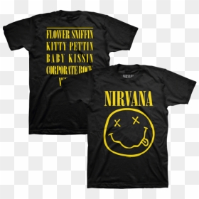 Nirvana Official T Shirt, HD Png Download - nirvana logo png
