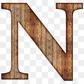 Wooden Capital Letter N Transparent Png - Letter N In Wood, Png Download - wooden stick png